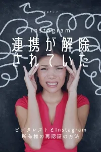 ピンタレストとInstagramの認証確認