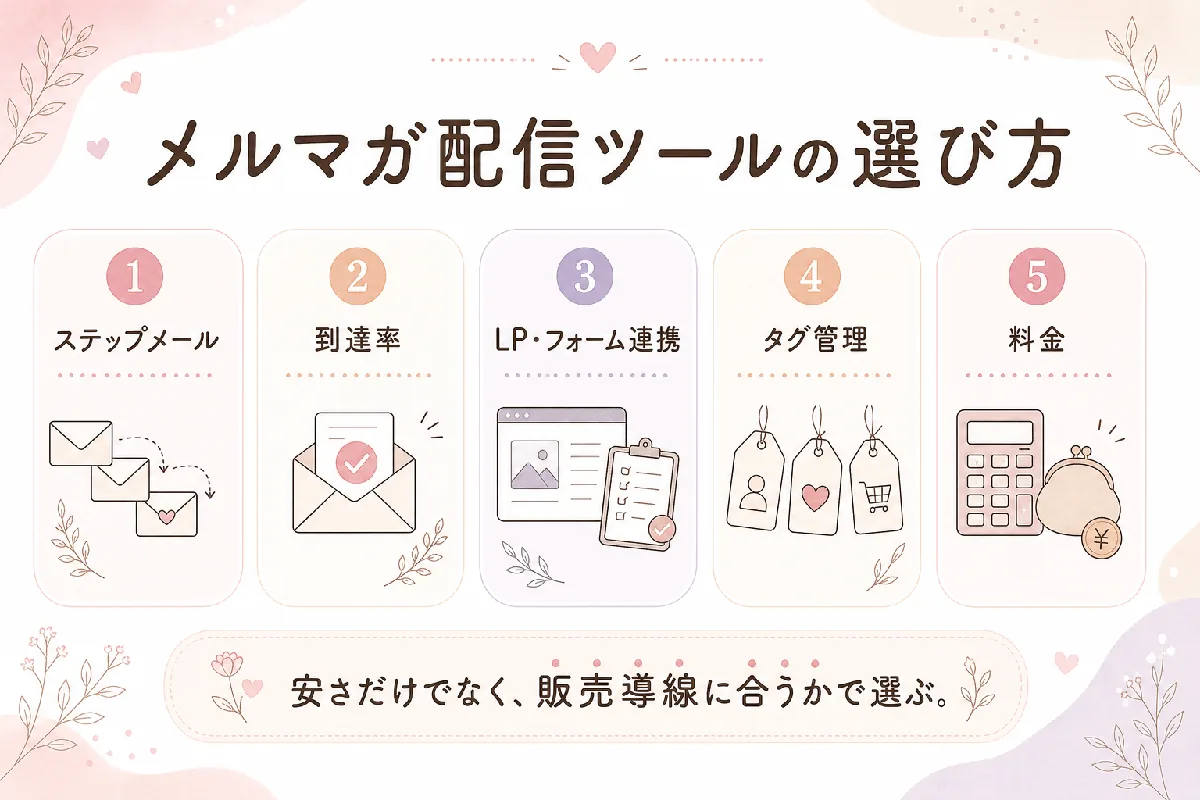 メルマガ配信ツールの選び方