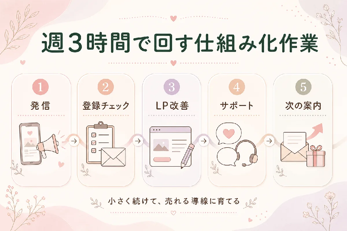 週3時間でも回しやすい仕組み化作業